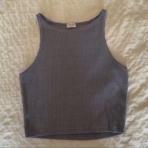 Brandy Melville blue/gray crop top